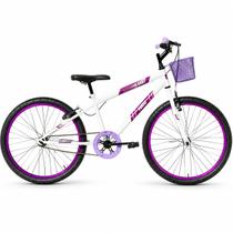 Bicicleta Aro 24 Forss Anny C/ Cesta S/ Marcha - Branco