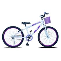 Bicicleta Aro 24 Forss Anny C/ Cesta S/ Marcha - Violeta