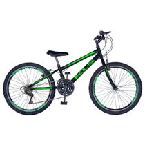 Bicicleta Aro 24 Kls Sport Gold Freio V-Brake Mtb 21 Marchas