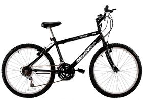 Bicicleta Aro 24 Masculina Menino 18 Marchas Preta - Moove