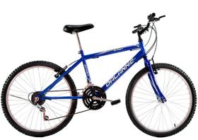 Bicicleta Aro 24 Masculina Sport 18 Marchas Azul