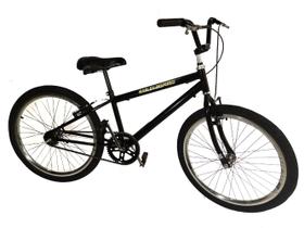 Bicicleta aro 24 masculino tipo bmx freios alum. aero Preto