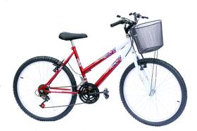 Bicicleta aro 24 onix fem 18m convencional verm