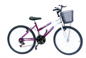 Bicicleta aro 24 onix fem 18m convencional viol Bicicleta aro 24 onix fem 18m convencional viol