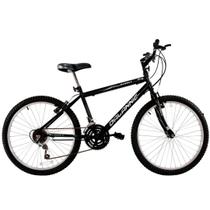Bicicleta Aro 24 Passeio Stroll 18 marchas cor Preta Bicicleta Aro 24 Passeio Stroll 18 marchas cor Preta