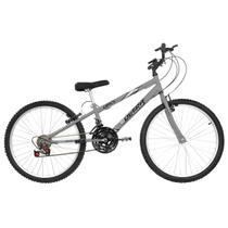 Bicicleta Aro 24 Ultra Bikes Rebaixada 18 Marchas Freios V Brake