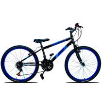 Bicicleta Aro 24 Urbana Forss Spike 18 Marchas Azul