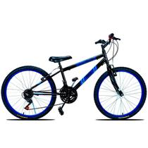 Bicicleta Aro 24 Urbana Forss Spike 18 Marchas Azul