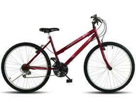 Bicicleta Aro 26 18 marchas South Love Girl Freio V-Brake