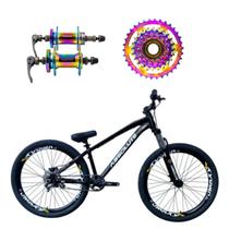 Bicicleta aro 26 Absolute Brutus 3 Preto 1x7v Cubo e Roda Livre Camaleão