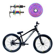 Bicicleta aro 26 Absolute Brutus 3 Preto 1x8v Cassete e Cubo Cassete Camaleão