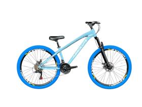 Bicicleta Aro 26 Absolute Brutus Pro 3 Azul Câmbios Shimano Pneu Azul