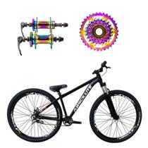 Bicicleta aro 26 Absolute Nero 5 Preto 1x7v Cubo e Roda Livre Camaleão