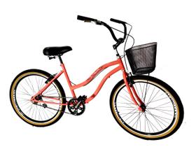 Bicicleta aro 26 adulto com aros aero freios alumínio Salmão