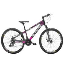 Bicicleta Aro 26 Alfameq Atake Câmbios Importados 21v Vmaxx Preto Rosa