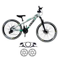Bicicleta Aro 26 Aluminio 21 Velocidade Vikingx Tuff 25 Freio Disco Hidraulico