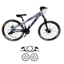 Bicicleta Aro 26 Aluminio 21 Velocidade Vikingx Tuff 25 Freio Disco Hidraulico