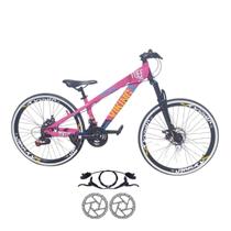 Bicicleta Aro 26 Aluminio 21 Velocidade Vikingx Tuff 25 Freio Disco Hidraulico
