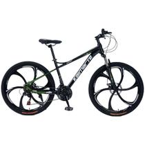 Bicicleta Aro 26 Alumínio Bike 21 Vel Marchas Freio A Disco Quadro Aço Carbono Cor Preto Wct Fitness Bicicleta Aro 26 Alumínio Bike 21 Vel Marchas Freio A Disco Quadro Aço Carbono Cor Preto Wct Fitness
