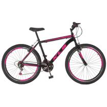 Bicicleta Aro 26 Alumínio Kls Sport Gold Freio V-Brake Mtb 21 Marchas