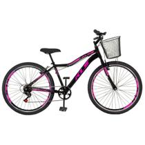 Bicicleta Aro 26 Alumínio Kls Sport Gold V-Brake Mono 7V Feminina