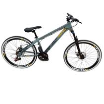 Bicicleta Aro 26 Aluminio Vikingx bike 21v Freeride Tuff 30 Mtb Freios a Disco Suspensão Dianteira