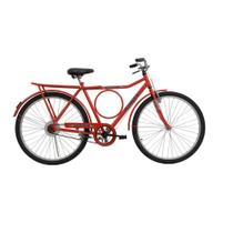 Bicicleta Aro 26 Athor TOP EXECUTIVA em Carbono, com Paralamas e Freio Sueco, Vermelha