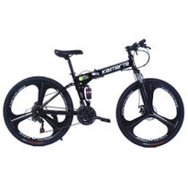 Bicicleta Aro 26 Bike Dobrável Aço Carbono 21V Freio A Disco Bicicleta Aro 26 Bike Dobrável Aço Carbono 21V Freio A Disco