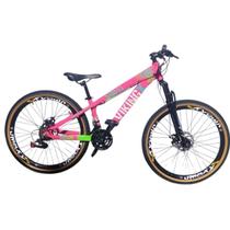 Bicicleta Aro 26 Bike Vikingx 21V Tuff 25 Freio Hidraulico Freerider Quadro Aluminio Suspensão Dianteira