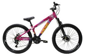 Bicicleta Aro 26 Bike Vikingx Freeride Tuff 25 Freios A Disco