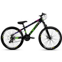 Bicicleta aro 26 Brabo Ksw Freeride grau Alumínio 21 Marchas Freios a disco Bicicleta aro 26 Brabo Ksw Freeride grau Alumínio 21 Marchas Freios a disco