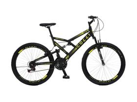Bicicleta Aro 26 Colli GPS 21 Marchas Suspensão Dupla Preta