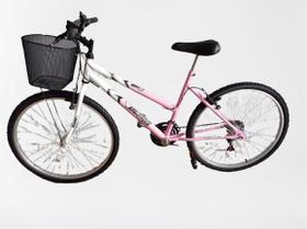 Bicicleta aro 26 com cesta ultra