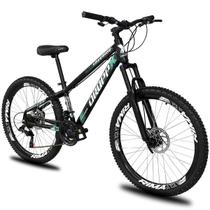 Bicicleta aro 26 Dropp Freeride Alumínio 21 Vel Marchas Câmbios Shimano Freios a disco