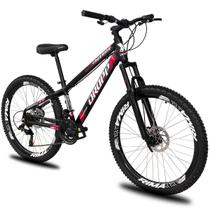 Bicicleta aro 26 Dropp Freeride grau Alumínio 21 Marchas Freios a disco supensão Tipo Gios Viking