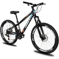 Bicicleta aro 26 Dropp Freeride grau Alumínio 21 Vel Marchas Câmbios Shimano Freios a disco Tipo Gios Viking