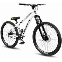 Bicicleta aro 26 Dropp Freeride Single Bike Wheeling Grau Freio a disco Coroa Única Suspensão