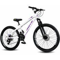 Bicicleta Aro 26 Dropp x PRO Freeride 21 Vel Freio A Disco Vikingx Grau Wheeling Vmaxx