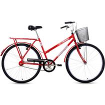 Bicicleta aro 26 feminina com bagageiro e cesto - ONIX VB - Houston