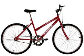 Bicicleta Aro 26 Feminina Dalannio Bike Life Sem Marcha Vermelha