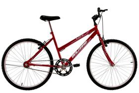 Bicicleta Aro 26 Feminina Dalannio Bike Life Sem Marcha Vermelha