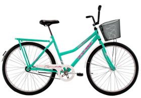 Bicicleta Aro 26 Feminina Retrô Classica Freio No Pé Cp Azul turquesa Bicicleta Aro 26 Feminina Retrô Classica Freio No Pé Cp Azul turquesa