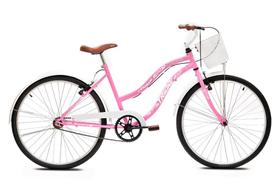 Bicicleta Aro 26 Feminina Retrô Passeio Tridal Beach com Freios VBrake Bicicleta Aro 26 Feminina Retrô Passeio Tridal Beach com Freios VBrake