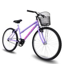 Bicicleta Aro 26 Feminina Sem Marcha Com Cesta Mono Saidx Beauty Bicicleta Aro 26 Feminina Sem Marcha Com Cesta Mono Saidx Beauty
