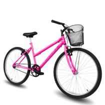Bicicleta Aro 26 Feminina Sem Marcha Com Cesta Mono Saidx Beauty Bicicleta Aro 26 Feminina Sem Marcha Com Cesta Mono Saidx Beauty