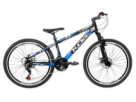 Bicicleta Aro 26 Flay KOG Freeride Full X25 Viking 18v Freio a Disco