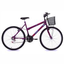 Bicicleta Aro 26 Free Action Donna MTB 18V V-Brake