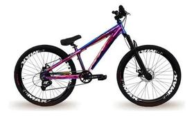 Bicicleta Aro 26 Freeride Gta Rebel Camaleão 1x7V Câmbio Shimano