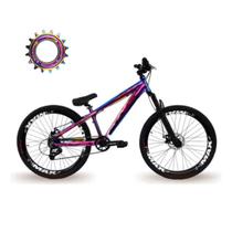 Bicicleta Aro 26 Freeride Gta Rebel Camaleão Single Freio Hidráulico