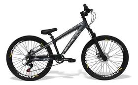 Bicicleta Aro 26 Freeride Gta Rebel Preto 1x7V Câmbio Shimano Bicicleta Aro 26 Freeride Gta Rebel Preto 1x7V Câmbio Shimano
